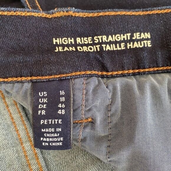 Lands’ End High Rise Straight Jeans - Picture 9 of 9